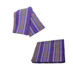 Handwoven Cotton Single Bedsheet – Jail-Made Striped Design (Soft & Breathable)