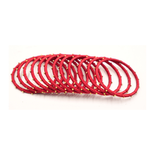 Red Thread Bangles Set (12 Pieces)