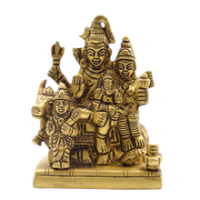 Handcrafted Pembarthy Brass Shiva Parvati Statue Sacred Home Decor