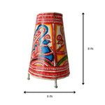 Goat Leather Lamp | Handcrafted & Colorful | 8 Inch