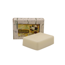 Natural Triple Butter Soap 🌿💧 Moisturizing Bath Bar