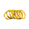 Traditional Yellow Bangles Handcrafted Set