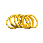 Traditional Yellow Bangles Set