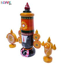 Handcrafted Etikoppka Venkateshwara Swamy Shanka Chakra | 22 CM