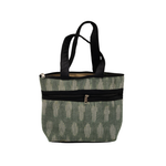 Pochampally Ikat Cotton Handbag – Green Handloom Tote Bag