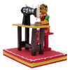 Hand Crafted Handmade beautiful Wooden Kondapalli sewing machine with woman toy