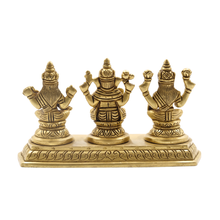Handcrafted Pembarthy Brass Trio Idol Lakshmi Ganesh Saraswathi