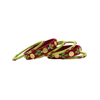 Handmade Bridal Bangles Set Silk Thread Jewelry (Size 2.8)