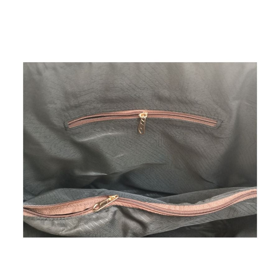 Fabric Laptop bag - made with hand block print | Size 17 Inches