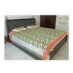 Premium Pochampally Ikkat Bedsheet with 2 Pillow Covers