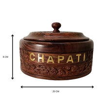 Wooden Chapati Casserole | Sheesham Wood | Handmade & Handcrafted | Chapati Box