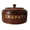 Wooden Chapati Casserole | Sheesham Wood | Handmade & Handcrafted | Chapati Box