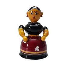 Traditional Lady Figurine Kumkum Box is Made by women Artisan of AP