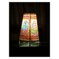 🌿 Goat Leather Lamp | Handcrafted & Colorful | 8 Inch 🌟