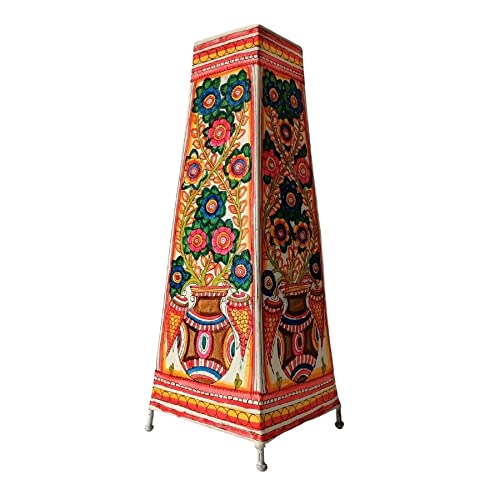 🎨 Artisan Goat Leather Lamp | Traditional Craft | 16 Inch 🌿