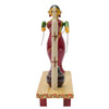 IndiaFx Handcrafted Etikoppaka Lady Butter Milk Churning Showpiece Set
