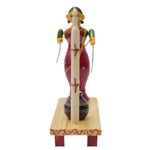 IndiaFx Handcrafted Etikoppaka Lady Butter Milk Churning Showpiece Set