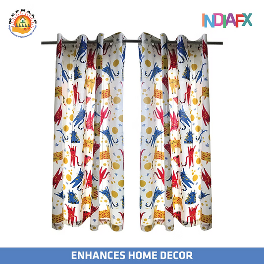 Classic Cotton Door Curtain Set | Handmade by SHG AP