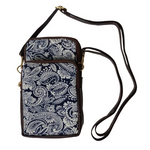 Ikkat Printed Cell Phone Sling Bag