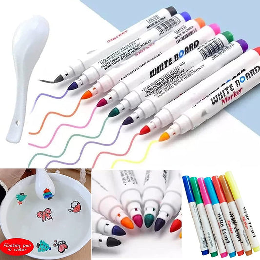 Kids Magical Water Painting Pen Pack of 11 with 1 Ceramic Spoon