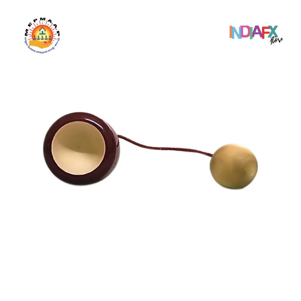 Etikoppaka wooden multicolour toy for kids Handmade by Women Self Help Groups