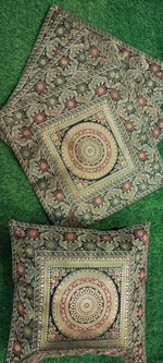 Silk Brocade Cushion Covers Pack of 5 Pcs