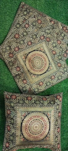 Silk Brocade Cushion Covers Set of 5