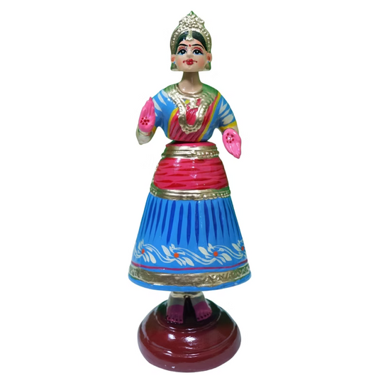Kondapalli Dancing Doll Handcrafted Wooden Heritage Collectible  Traditional