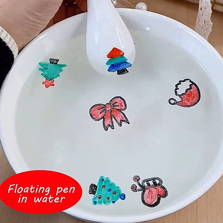 Kids Magical Water Painting Pen Pack of 11 with 1 Ceramic Spoon