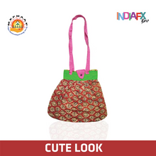 Women's multicolored beautiful Ethnic Kalamkari handbag Handmade by Women Self H