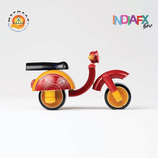 Etikoppaka Special Bike Showpiece Wooden Toy for Kids Play and Unique Showpiece