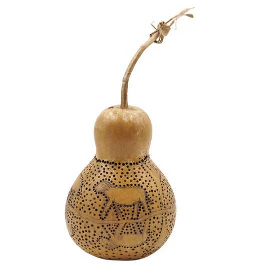 Natural Bottle Gourd Lamp Rustic Ambient Light Decor