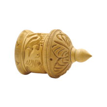 Handcrafted Wooden Temple Decor Mini Spiritual Home Accent
