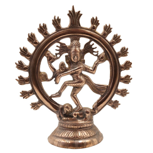 Handcrafted Nataraja Idol  Cosmic Dance of Shiva | Brass Spiritual Decor