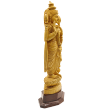 Wooden Vishnu Murthy Idol Handmade Divine Home Decor