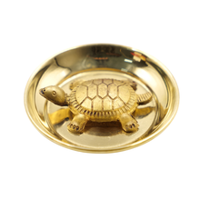 Turtle Decor Plate Artistic Tabletop Showpiece