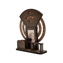 Lifetime Calendar with Photo Frame Handmade Desk Decor for Memories