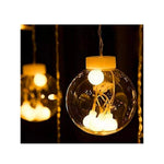 LED Curtain String Lights Window Curtain Lights with 8 Flashing Modes Decoration
