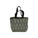 Pochampally Ikat Cotton Handbag – Green Handloom Tote Bag