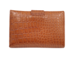 Elegant Textured Leather Wallet for Women 🤎✨ Snap Button Wallet