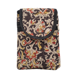 Kalamkari Cotton Mobile Sling Bag – Handmade Floral Print Crossbody Pouch