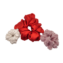 Satin Hair Scrunchies Set (3 Pieces)