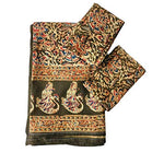 Traditional Kalamkari Bedsheet – Cozy Cotton with 2 Pillow Covers