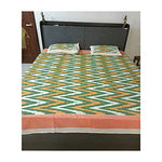Premium Pochampally Ikkat Bedsheet with 2 Pillow Covers