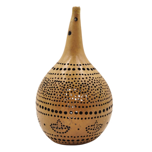 Handcrafted Bottle Gourd Hanging Lamp Open-Cut Ambient Light Decor
