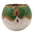 Natural Bottle Gourd Planter 💛🌿 Hand-Painted Decorative Bowl