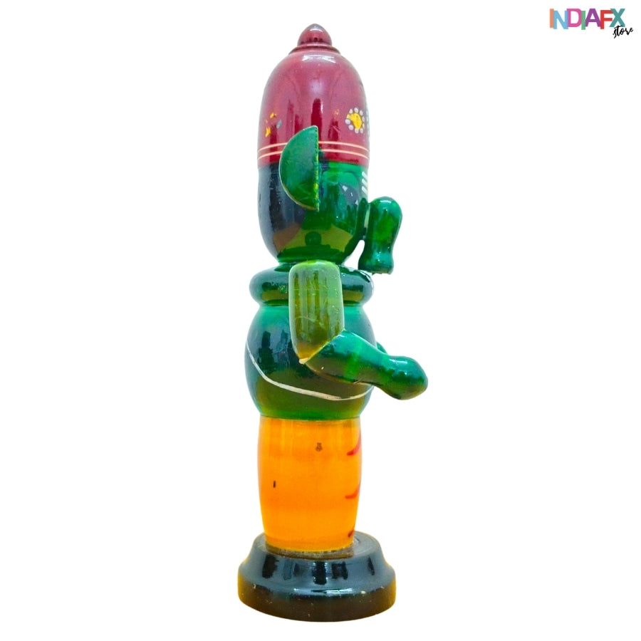 Eco-Ganpati Vibes | Handcrafted Etikoppaka Ganesha Idol