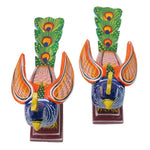 IndiaFx Handcrafted Kondapalli Peacock Set