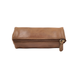 Premium Leather Pencil Pouch Stylish Zipper Stationery Case