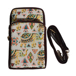 Ikkat Printed Cell Phone Sling Bag